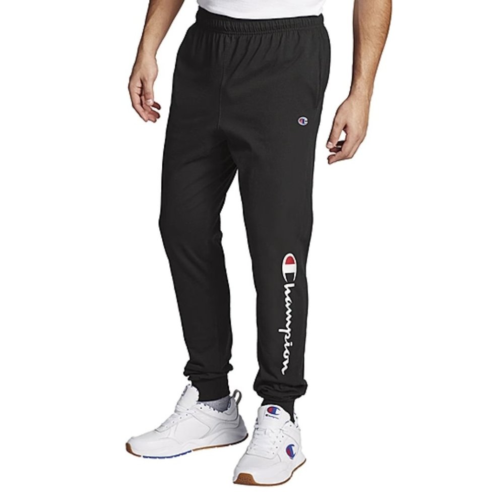 Champion Mens Jogger Pant, Black, Medium